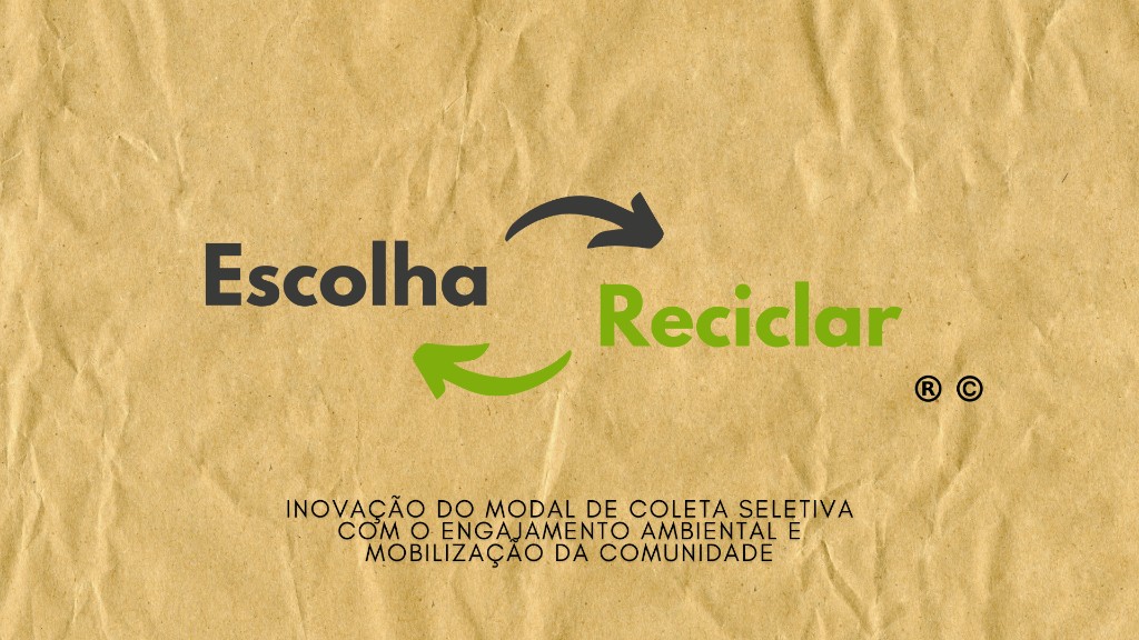 Logotipo Escolha Reciclar com marca registrada e copyright